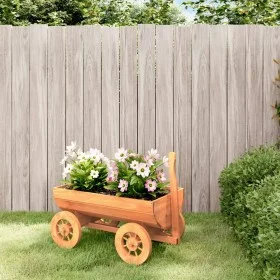 Decorative cart solid fir wood 70x43x54 cm by vidaXL, Wheelbarrows - Ref: Foro24-364227, Price: 65,69 €, Discount: %