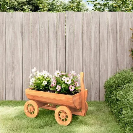 Carreta decorativa madera maciza de abeto 70x43x54 cm de vidaXL, Carretillas - Ref: Foro24-364227, Precio: 65,62 €, Descuento: %