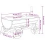 Decorative cart solid fir wood 70x43x54 cm by vidaXL, Wheelbarrows - Ref: Foro24-364227, Price: 65,62 €, Discount: %