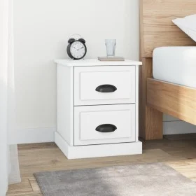 Mesita de noche madera contrachapada blanco 39x39x47,5 cm de vidaXL, Mesitas de noche - Ref: Foro24-816144, Precio: 44,70 €, ...