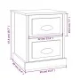Mesita de noche madera contrachapada blanco 39x39x47,5 cm de vidaXL, Mesitas de noche - Ref: Foro24-816144, Precio: 44,70 €, ...
