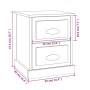 Nachttisch aus Sperrholz weiß 39x39x47,5 cm von vidaXL, Nachttische - Ref: Foro24-816144, Preis: 45,24 €, Rabatt: %