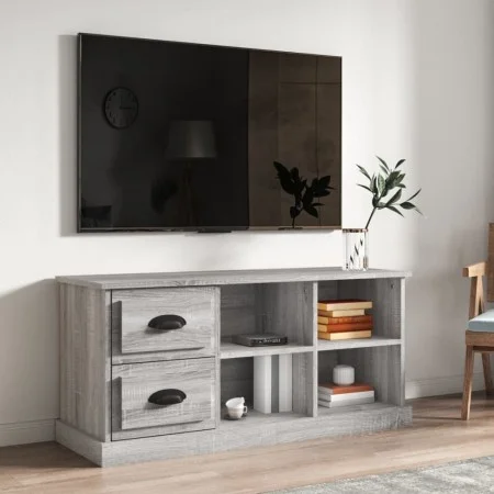 TV-Schrank aus grauem Sonoma-Sperrholz, 102 x 35,5 x 47,5 cm von vidaXL, TV-Möbel - Ref: Foro24-816182, Preis: 66,65 €, Rabat...