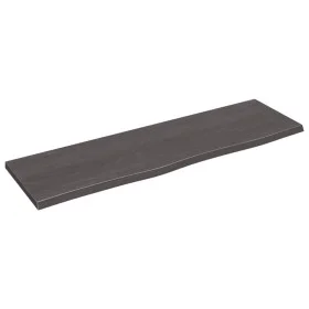 Wandregal aus dunkelbraun behandeltem Eichenholz, 100 x 30 x 2 cm von vidaXL, Regale und Regale - Ref: Foro24-363800, Preis: ...