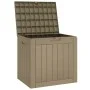 Gray polypropylene garden storage box 55.5x43x53 cm by vidaXL, Outdoor storage boxes - Ref: Foro24-364163, Price: 71,40 €, Di...