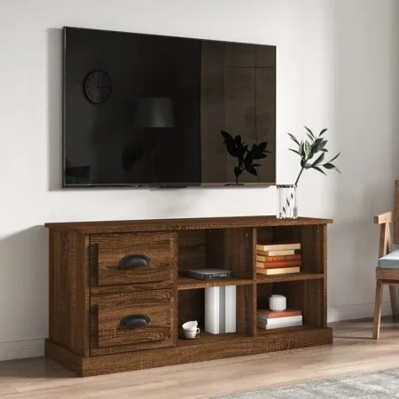 TV-Schrank aus braunem Eichensperrholz, 102 x 35,5 x 47,5 cm von vidaXL, TV-Möbel - Ref: Foro24-816183, Preis: 77,17 €, Rabat...