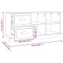Mueble de TV madera contrachapada marrón roble 102x35,5x47,5 cm de vidaXL, Muebles TV - Ref: Foro24-816183, Precio: 81,83 €, ...