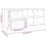 TV-Schrank aus braunem Eichensperrholz, 102 x 35,5 x 47,5 cm von vidaXL, TV-Möbel - Ref: Foro24-816183, Preis: 77,17 €, Rabat...