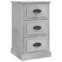 Concrete gray plywood bedside table 39x39x67 cm by vidaXL, Nightstands - Ref: Foro24-816164, Price: 57,91 €, Discount: %