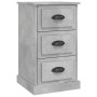 Mesita de noche madera contrachapada gris hormigón 39x39x67 cm de vidaXL, Mesitas de noche - Ref: Foro24-816164, Precio: 58,6...