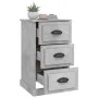 Concrete gray plywood bedside table 39x39x67 cm by vidaXL, Nightstands - Ref: Foro24-816164, Price: 57,91 €, Discount: %