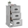 Mesita de noche madera contrachapada gris hormigón 39x39x67 cm de vidaXL, Mesitas de noche - Ref: Foro24-816164, Precio: 58,6...