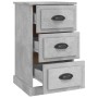 Mesita de noche madera contrachapada gris hormigón 39x39x67 cm de vidaXL, Mesitas de noche - Ref: Foro24-816164, Precio: 58,6...