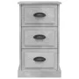 Concrete gray plywood bedside table 39x39x67 cm by vidaXL, Nightstands - Ref: Foro24-816164, Price: 57,91 €, Discount: %