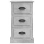 Mesita de noche madera contrachapada gris hormigón 39x39x67 cm de vidaXL, Mesitas de noche - Ref: Foro24-816164, Precio: 58,6...