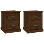 Bedside tables 2 units oak wood brown 39x39x47.5 cm by vidaXL, Nightstands - Ref: Foro24-816159, Price: 74,63 €, Discount: %