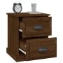 Bedside tables 2 units oak wood brown 39x39x47.5 cm by vidaXL, Nightstands - Ref: Foro24-816159, Price: 74,63 €, Discount: %