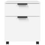 Weißer Aktenschrank aus Sperrholz mit Rollen 45x38x54 cm von vidaXL, Aktenschränke - Ref: Foro24-811520, Preis: 50,74 €, Raba...