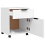 White plywood filing cabinet with wheels 45x38x54 cm by vidaXL, Filing cabinets - Ref: Foro24-811520, Price: 50,74 €, Discoun...