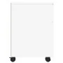 Weißer Aktenschrank aus Sperrholz mit Rollen 45x38x54 cm von vidaXL, Aktenschränke - Ref: Foro24-811520, Preis: 49,89 €, Raba...