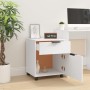 White plywood filing cabinet with wheels 45x38x54 cm by vidaXL, Filing cabinets - Ref: Foro24-811520, Price: 50,74 €, Discoun...