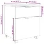 Weißer Aktenschrank aus Sperrholz mit Rollen 45x38x54 cm von vidaXL, Aktenschränke - Ref: Foro24-811520, Preis: 49,89 €, Raba...