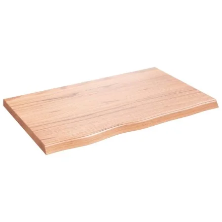 Wandregal aus hellbraun behandeltem Eichenholz, 80x50x(2-4) cm von vidaXL, Regale und Regale - Ref: Foro24-363669, Preis: 93,...