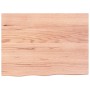Wall shelf made of light brown treated oak wood, measuring 80x60x(2-6) cm. by vidaXL, Shelves and shelves - Ref: Foro24-36367...