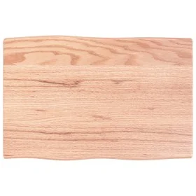 Treated oak wood table top with natural edge 60x40x2 cm by vidaXL, Table tops - Ref: Foro24-363929, Price: 31,64 €, Discount: %
