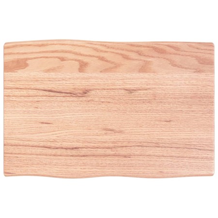 Treated oak wood table top with natural edge 60x40x2 cm by vidaXL, Table tops - Ref: Foro24-363929, Price: 31,96 €, Discount: %