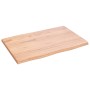 Treated oak wood table top with natural edge 60x40x2 cm by vidaXL, Table tops - Ref: Foro24-363929, Price: 31,96 €, Discount: %