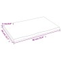 Treated oak wood table top with natural edge 60x40x2 cm by vidaXL, Table tops - Ref: Foro24-363929, Price: 31,96 €, Discount: %