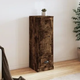 Aparador alto madera contrachapada roble humo 36x35,5x103,5 cm de vidaXL, Aparadores - Ref: Foro24-816309, Precio: 68,18 €, D...