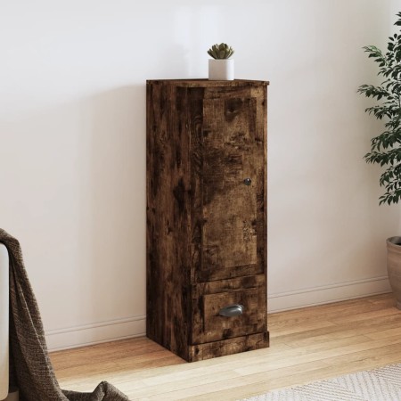 Tall smoke oak plywood sideboard 36x35.5x103.5 cm by vidaXL, Sideboards - Ref: Foro24-816309, Price: 68,98 €, Discount: %