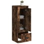 Tall smoke oak plywood sideboard 36x35.5x103.5 cm by vidaXL, Sideboards - Ref: Foro24-816309, Price: 68,98 €, Discount: %