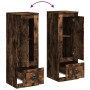 Tall smoke oak plywood sideboard 36x35.5x103.5 cm by vidaXL, Sideboards - Ref: Foro24-816309, Price: 68,98 €, Discount: %
