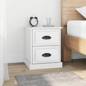Nachttische 2 Stück glänzendes weißes Holz 39x39x47,5 cm von vidaXL, Nachttische - Ref: Foro24-816149, Preis: 85,51 €, Rabatt: %