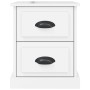 Nachttische 2 Stück glänzendes weißes Holz 39x39x47,5 cm von vidaXL, Nachttische - Ref: Foro24-816149, Preis: 86,45 €, Rabatt: %