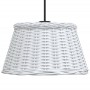 Weißer Deckenlampenschirm aus Korbgeflecht, Ø50x30 cm von vidaXL, Lampenschirme - Ref: Foro24-364371, Preis: 59,59 €, Rabatt: %
