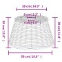 Weißer Deckenlampenschirm aus Korbgeflecht, Ø50x30 cm von vidaXL, Lampenschirme - Ref: Foro24-364371, Preis: 59,59 €, Rabatt: %