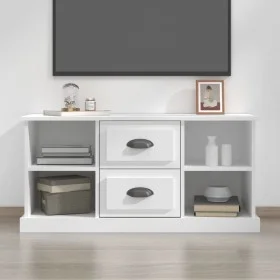Mueble para TV madera contrachapada blanco 99,5x35,5x48 cm de vidaXL, Muebles TV - Ref: Foro24-816272, Precio: 74,46 €, Descu...