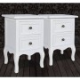 Nachttische mit 2 Schubladen, 2 Einheiten, weißes MDF von vidaXL, Nachttische - Ref: Foro24-60638, Preis: 165,75 €, Rabatt: %