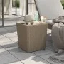 Mesa de jardín con tapa extraíble polipropileno marrón claro de vidaXL, Mesas de jardín - Ref: Foro24-364154, Precio: 77,75 €...