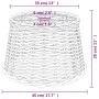 Brown wicker ceiling lamp shade Ø45x28 cm by vidaXL, Lampshades - Ref: Foro24-364378, Price: 59,96 €, Discount: %