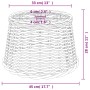 Brown wicker ceiling lamp shade Ø45x28 cm by vidaXL, Lampshades - Ref: Foro24-364378, Price: 61,08 €, Discount: %