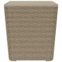 Mesa de jardín con tapa extraíble polipropileno marrón claro de vidaXL, Mesas de jardín - Ref: Foro24-364154, Precio: 77,75 €...