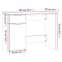 Schwarzer Sperrholzschreibtisch 100x50x75 cm von vidaXL, Schreibtische - Ref: Foro24-811494, Preis: 110,03 €, Rabatt: %