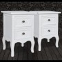 Nachttische mit 2 Schubladen, 2 Einheiten, weißes MDF von vidaXL, Nachttische - Ref: Foro24-60638, Preis: 165,75 €, Rabatt: %