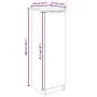 Schwarzer Schuhschrank aus Sperrholz, 30 x 35 x 100 cm von vidaXL, Schuhregale und Schuhorganisatoren - Ref: Foro24-811431, P...
