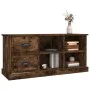 Smoked oak plywood TV cabinet 102x35.5x47.5cm by vidaXL, TV Furniture - Ref: Foro24-816181, Price: 69,84 €, Discount: %